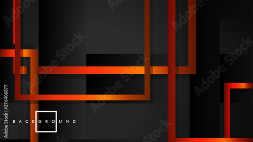 Vector Modern Abstract Squares Backgrounds . with a black orange gradient. eps 10 template