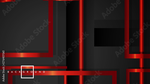 Vector Modern Abstract Squares Backgrounds . with a black and red metal color gradient. eps 10 template