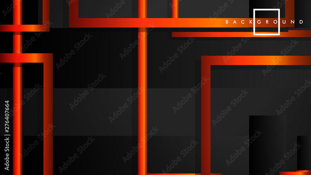 Vector Modern Abstract Squares Backgrounds . with a black orange gradient. eps 10 template Vector Modern Abstract Squares Backgrounds . with a black orange gradient. eps 10 template