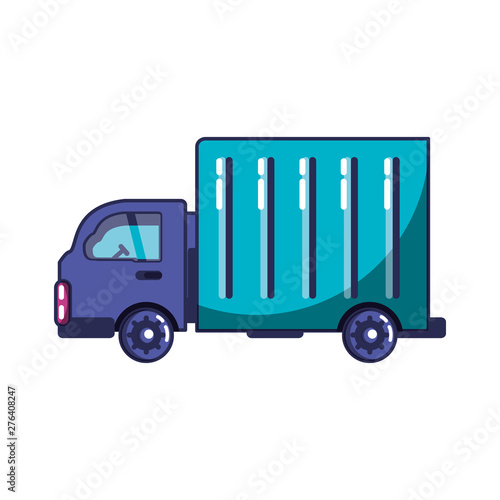 vehicle truck transport isolated icon