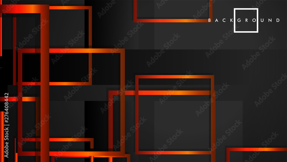 Vector Modern Abstract Squares Backgrounds . with a black orange gradient. eps 10 template Vector Modern Abstract Squares Backgrounds . with a black orange gradient. eps 10 template