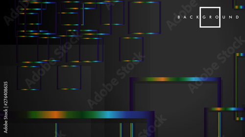 Modern Abstract Vector Box Background. with colorful gradient strips. eps 10 template