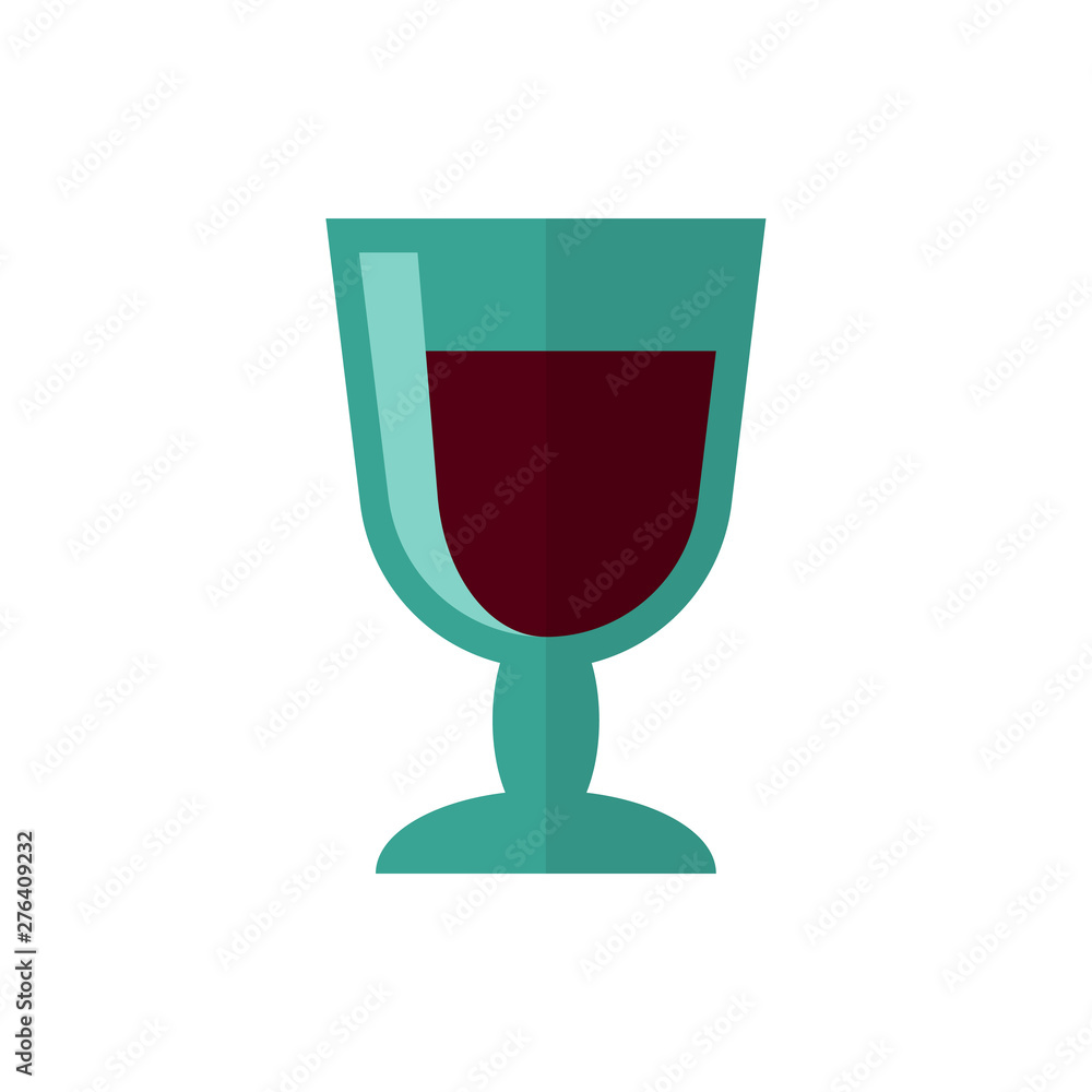 a glass of red wine flat vector icon a glass of red wine flat vector icon
