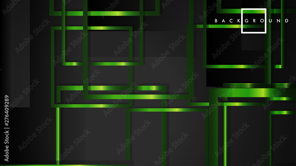 Vector Modern Abstract Squares Backgrounds . with a black and green metal color gradient. eps 10 template Vector Modern Abstract Squares Backgrounds . with a black and green metal color gradient. eps 10 template