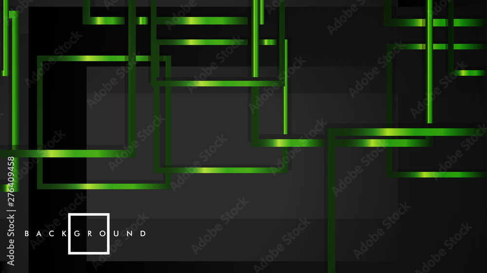 Vector Modern Abstract Squares Backgrounds . with a black and green metal color gradient. eps 10 template Vector Modern Abstract Squares Backgrounds . with a black and green metal color gradient. eps 10 template