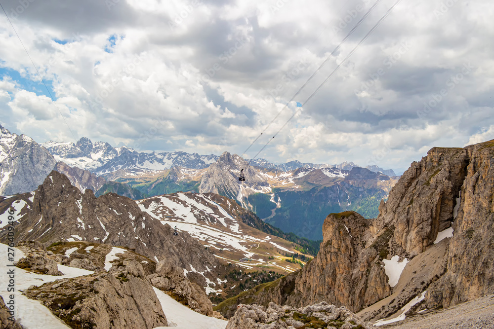 View from the Pordoi mountain, Trentino Alto Adige - Italy