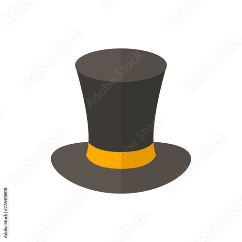 cylinder hat flat vector icon