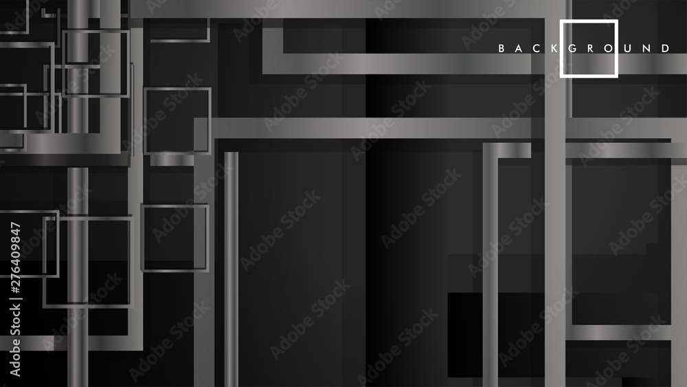 Vector Modern Abstract Squares Backgrounds . with a black and gray metal color gradient. eps 10 template Vector Modern Abstract Squares Backgrounds . with a black and gray metal color gradient. eps 10 template