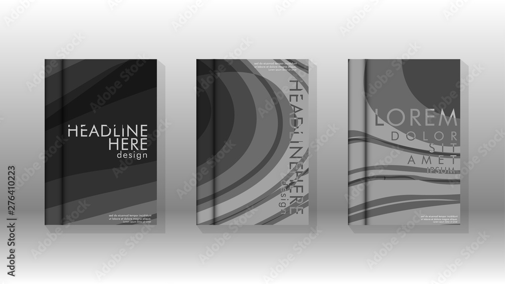 Fototapeta premium Cover book with a geometric design background.