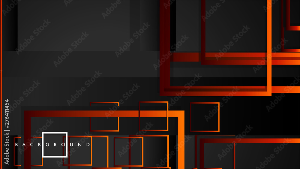 Vector Modern Abstract Squares Backgrounds . with a black red orange gradient. eps 10 template Vector Modern Abstract Squares Backgrounds . with a black red orange gradient. eps 10 template