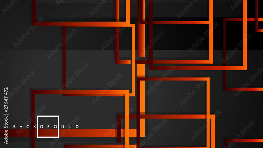 Vector Modern Abstract Squares Backgrounds . with a black red orange gradient. eps 10 template Vector Modern Abstract Squares Backgrounds . with a black red orange gradient. eps 10 template