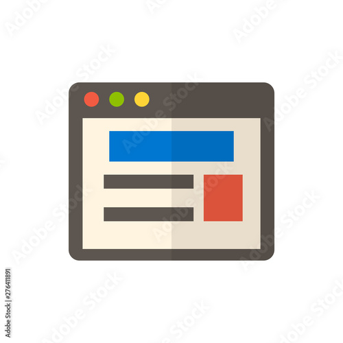 Free Download site flat vector icon - GFXLoad