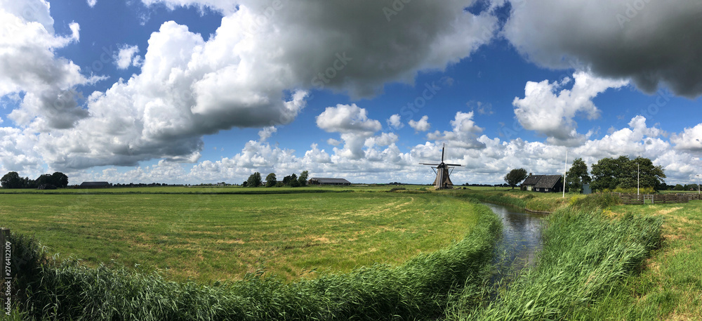 Panorama from a windmill in Winsum Panorama from a windmill in Winsum