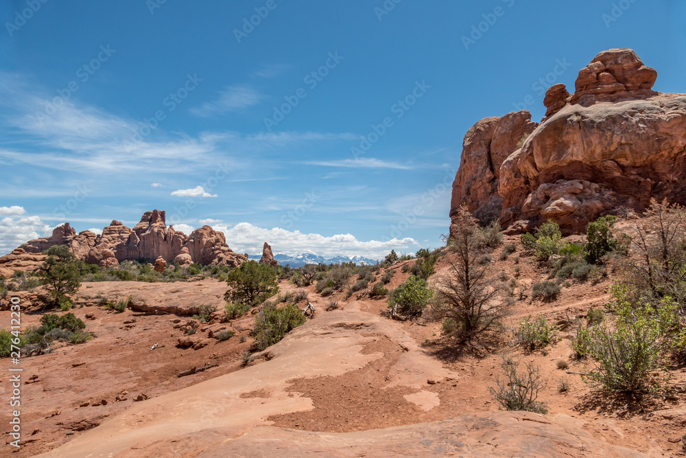 Majestic Path View at Arches National Park Majestic Path View at Arches National Park