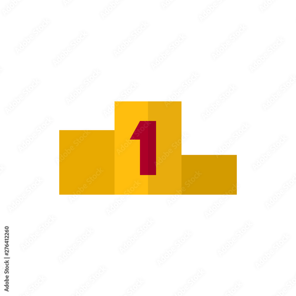 Fototapeta premium pedestal flat vector icon