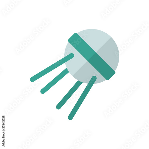 satellite flat vector icon