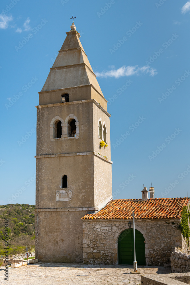 old church of Lubenice on a sunny day old church of Lubenice on a sunny day
