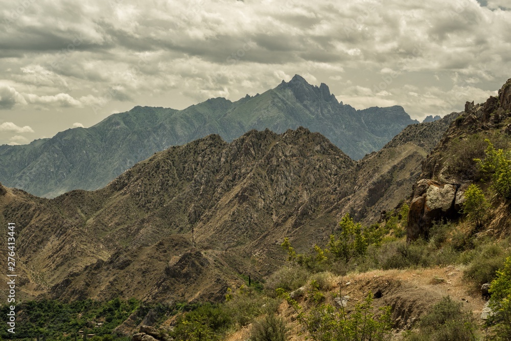 Naklejka premium A stunning mountain landscape. Zangezur Mountains. Armenia