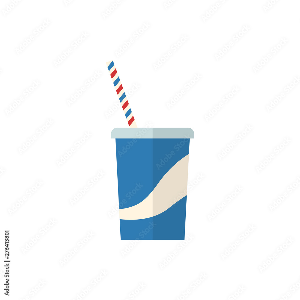 soda flat vector icon soda flat vector icon