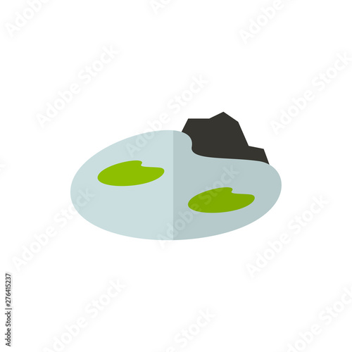 pond flat vector icon