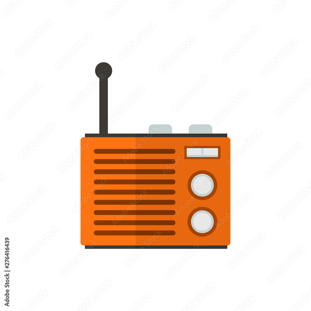 radio flat vector icon radio flat vector icon