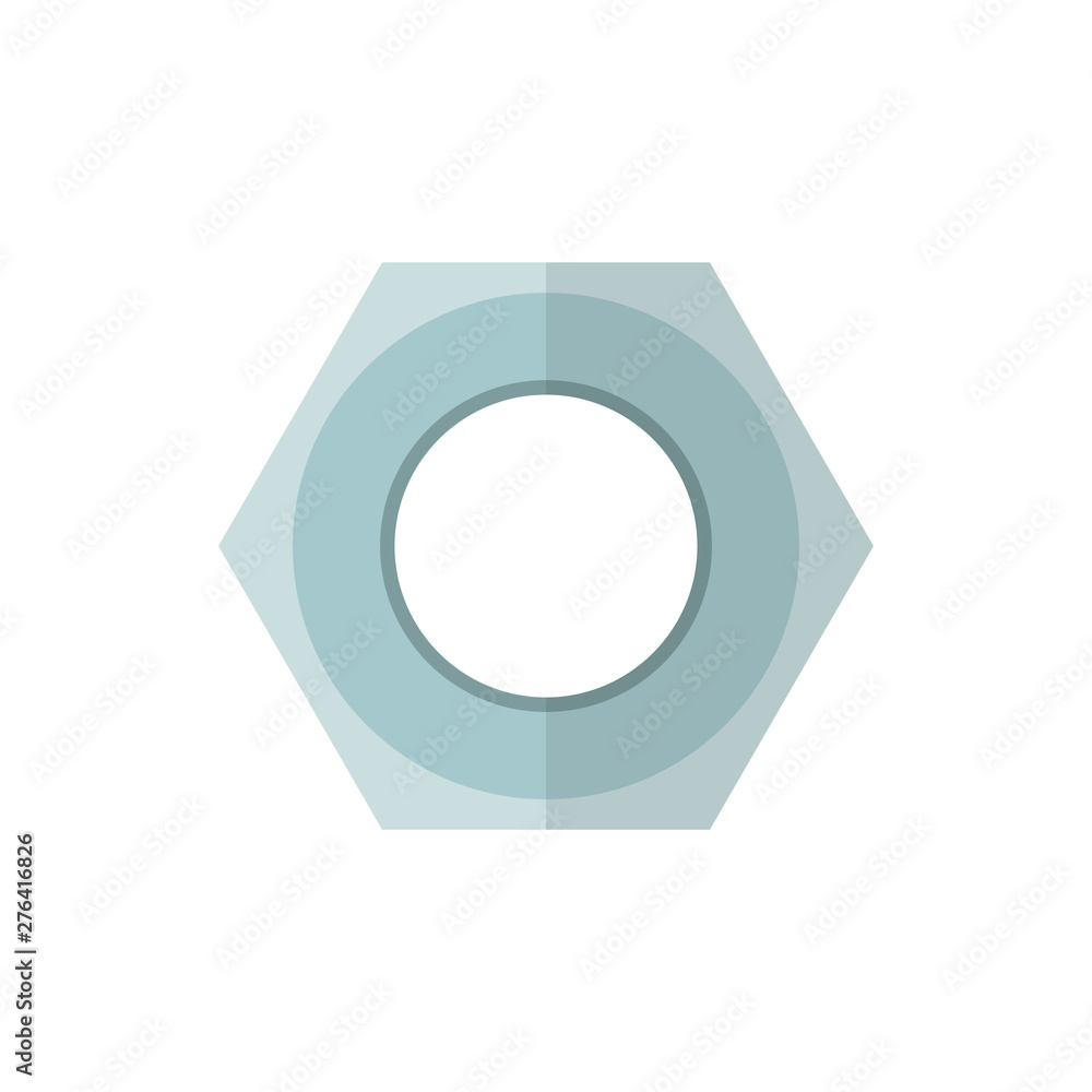 nut flat vector icon