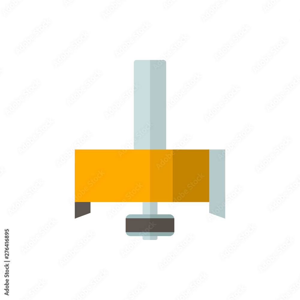 milling cutter flat vector icon milling cutter flat vector icon