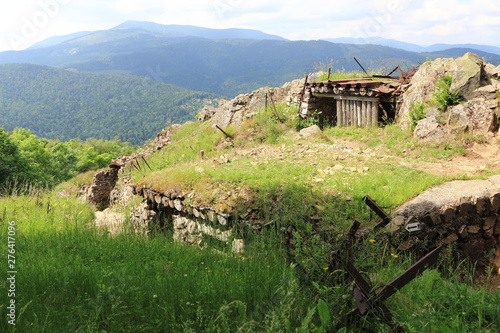 Hartmannswillerkopf ou vieil Armand, champ de bataille et cimetière militaire de la Première Guerre mondiale