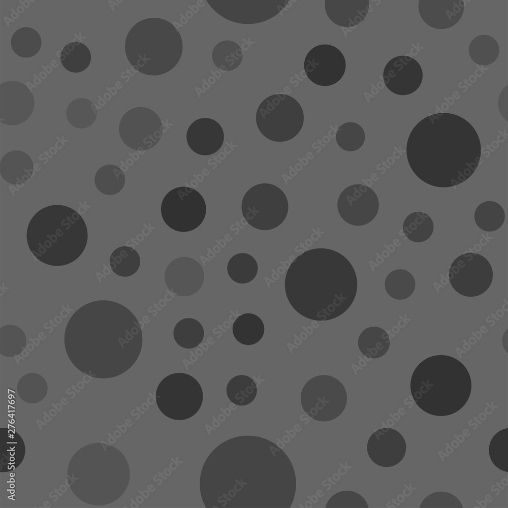 Circle seamless pattern. Texture of randomly distributed circles.
