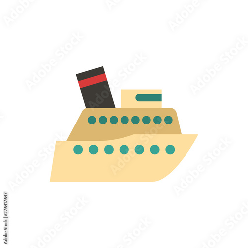 ship liner flat vector icon