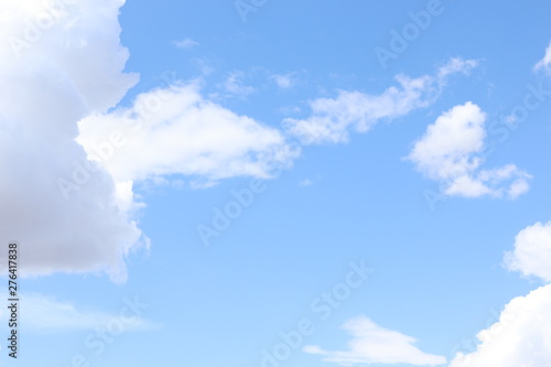 blue sky with white clouds