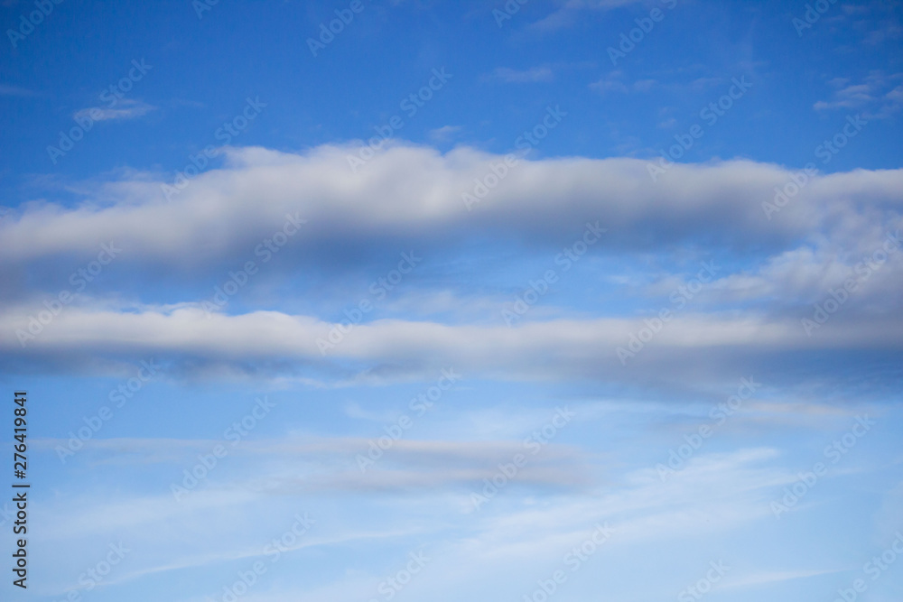 blue sky and clouds, in which you can insert the text title and subtitle