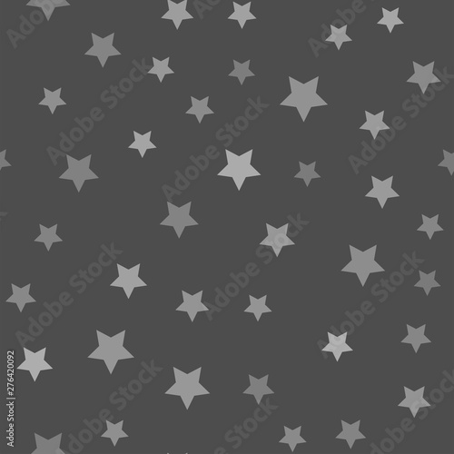 Stars seamless pattern. Randomly abstract vector texture with stars.