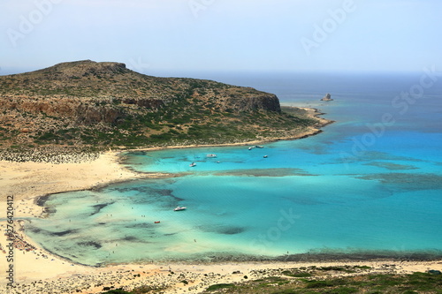 Balos lagoon on Crete island, Greece photo