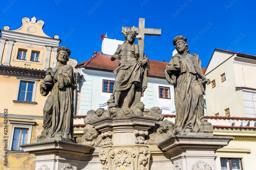 Statue on Chales Bridge in Prague