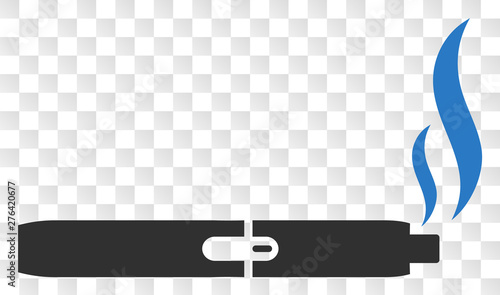 Vape smoke EPS vector pictogram. Illustration contains flat vape smoke iconic symbol on a chess transparent background.