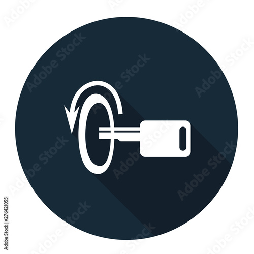 Switch Off Engine Symbol Sign Isolate On White Background,Vector Illustration EPS.10