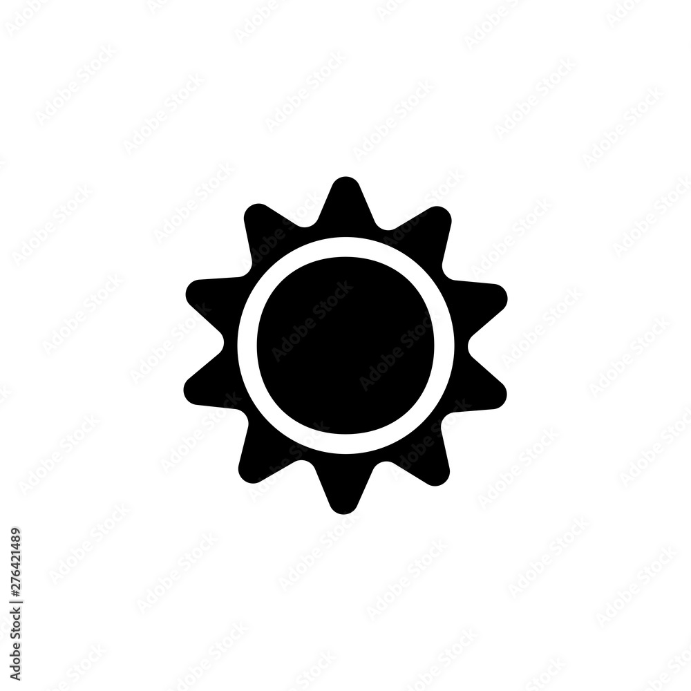 Sun icon. Weather meteorology sign Sun icon. Weather meteorology sign