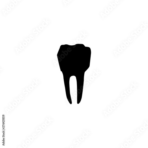 Tooth icon. Dental hospital symbol