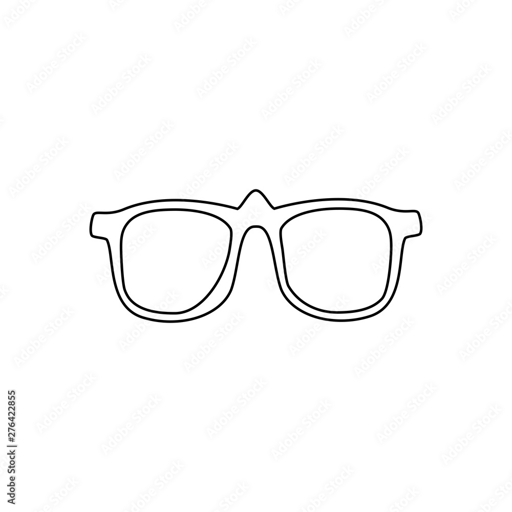 Glasses icon. Reading tool sign Glasses icon. Reading tool sign