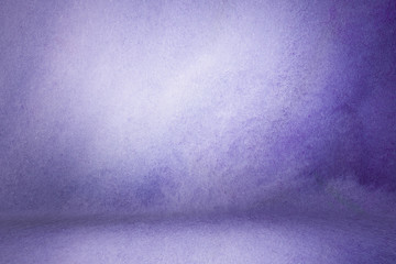 photo backdrop purple wall and floor lit by lamps, studio background for photos. Studio Portrait Backdrops Photo