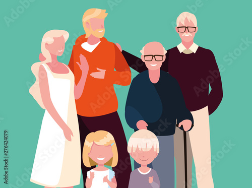 cute family members avatar character