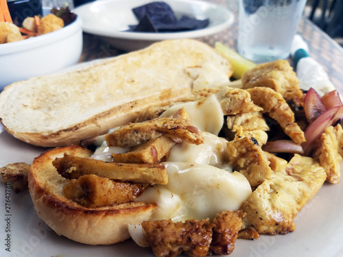 Vegetarian Philly Cheesesteak Sandwich