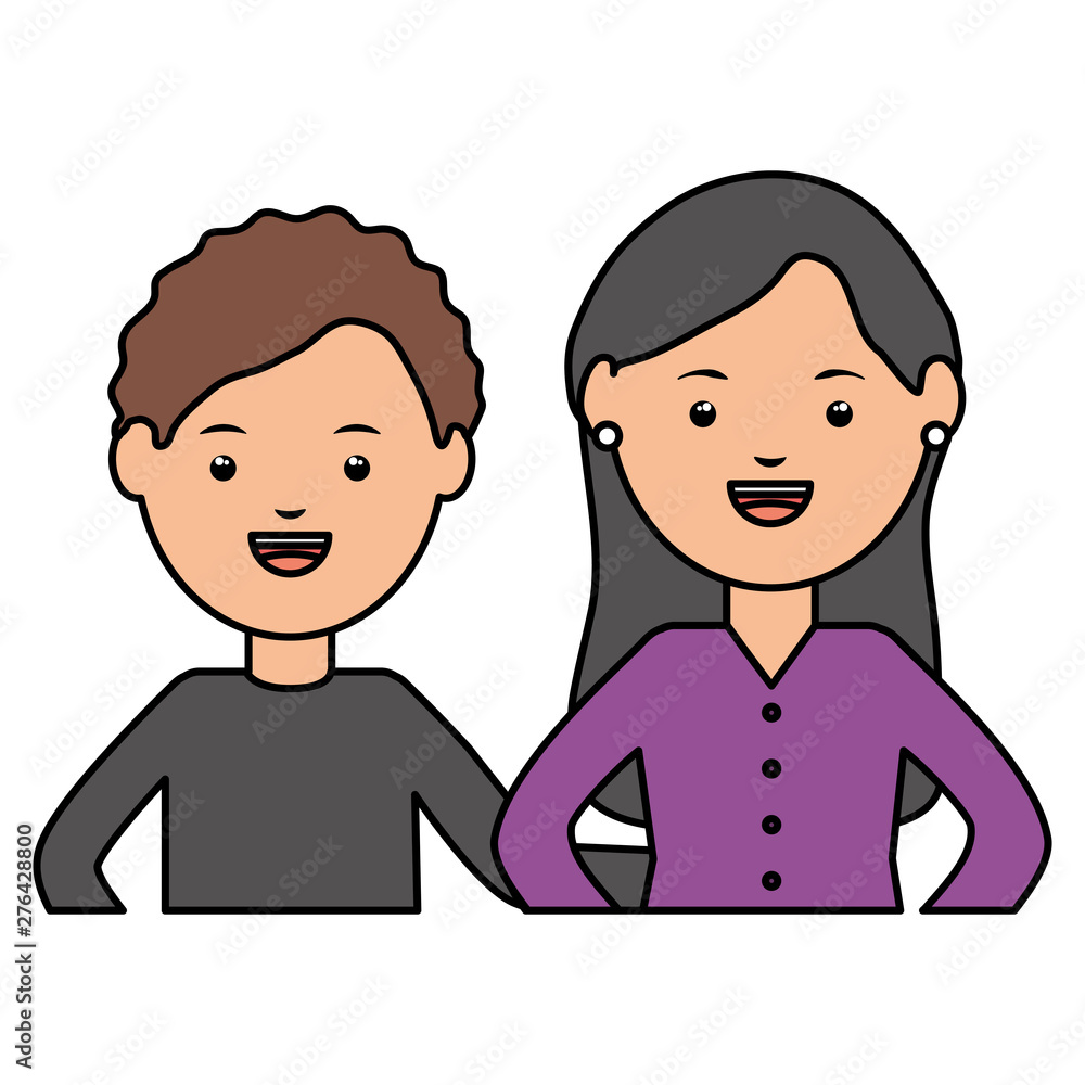 young teachers couple education characters young teachers couple education characters