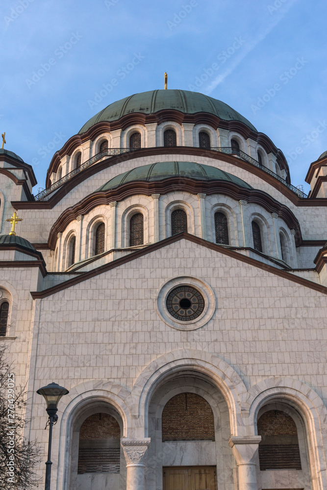 Cathedral Church of Saint Sava in city of Belgrade, Serbia