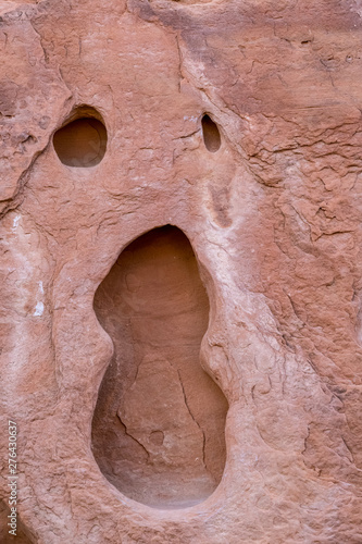Scary Face Erosion on Devils Garden Trail