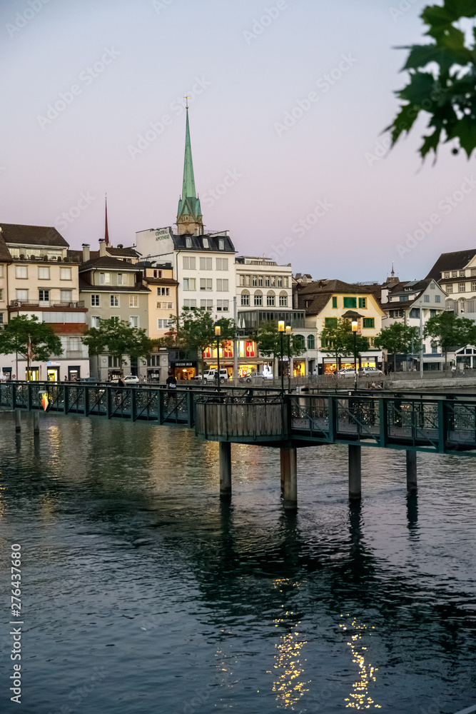 View of Zurich lake