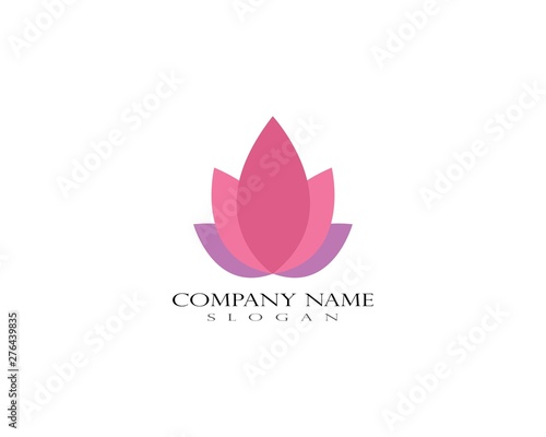 Beauty Vector Lotus flowers design logo Template icon