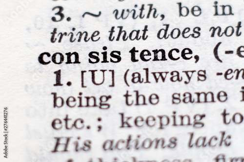 Definition of word consistence