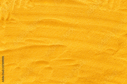 Modern design for blor with yellow sand texture top view copyspace